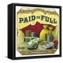 Paid in Full Brand Cigar Outer Box Label-Lantern Press-Framed Stretched Canvas