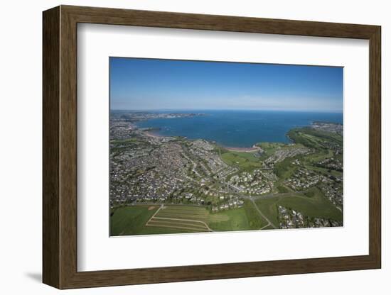 Paignton Bay with Torquay in the Background, Devon, England, United Kingdom, Europe-Dan Burton-Framed Photographic Print