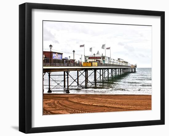 Paignton Pier-Toula Mavridou-Messer-Framed Photographic Print