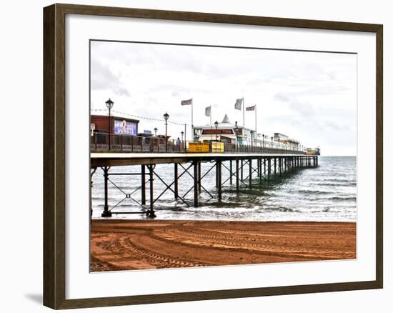 Paignton Pier-Toula Mavridou-Messer-Framed Photographic Print