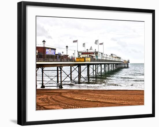 Paignton Pier-Toula Mavridou-Messer-Framed Photographic Print