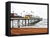 Paignton Pier-Toula Mavridou-Messer-Framed Stretched Canvas