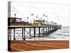 Paignton Pier-Toula Mavridou-Messer-Stretched Canvas