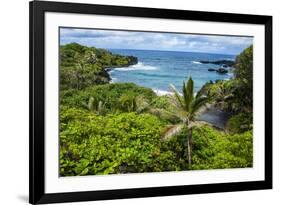 Pailoa Beach at the Waianapanapa State Park Along the Road to Hana-Michael Runkel-Framed Photographic Print