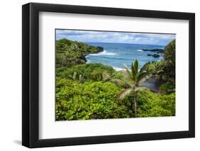 Pailoa Beach at the Waianapanapa State Park Along the Road to Hana-Michael Runkel-Framed Photographic Print