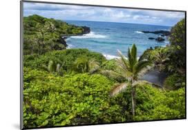 Pailoa Beach at the Waianapanapa State Park Along the Road to Hana-Michael Runkel-Mounted Photographic Print