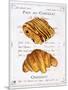 Pain au Chocolat et Croissant-Ginny Joyner-Mounted Art Print