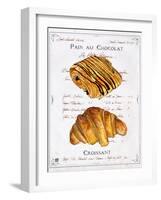 Pain au Chocolat et Croissant-Ginny Joyner-Framed Art Print