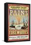 Pain's Fireworks-null-Framed Stretched Canvas