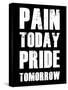 Pain Today Pride Tomorrow-null-Stretched Canvas