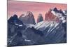 Paine Massif at sunset, Torres del Paine National Park, Chile, Patagonia-Adam Jones-Mounted Photographic Print