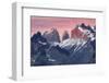 Paine Massif at sunset, Torres del Paine National Park, Chile, Patagonia-Adam Jones-Framed Photographic Print