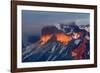 Paine Massif at sunset, Torres del Paine National Park, Chile, Patagonia-Adam Jones-Framed Photographic Print