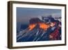 Paine Massif at sunset, Torres del Paine National Park, Chile, Patagonia-Adam Jones-Framed Photographic Print