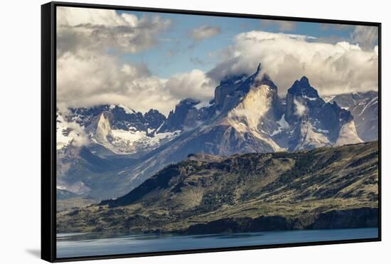 Paine Massif, Torres del Paine National Park, Chile, Patagonia-Adam Jones-Framed Stretched Canvas
