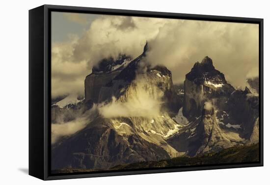 Paine Massif, Torres del Paine National Park, Chile, Patagonia-Adam Jones-Framed Stretched Canvas