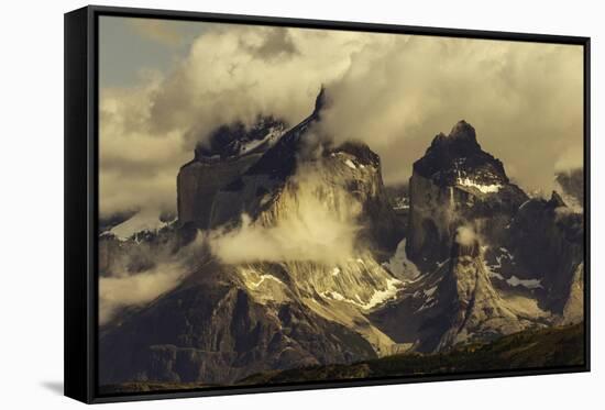 Paine Massif, Torres del Paine National Park, Chile, Patagonia-Adam Jones-Framed Stretched Canvas