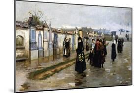 Pains, Festival of Dead Men, 1886-Eugenio Spreafico-Mounted Giclee Print