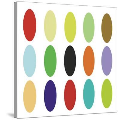 'Paint Box Graphic I (detail)' Stretched Canvas Print Dan Bleier