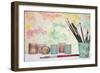 Paint Brushes Still Life-Cora Niele-Framed Giclee Print