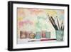 Paint Brushes Still Life-Cora Niele-Framed Giclee Print