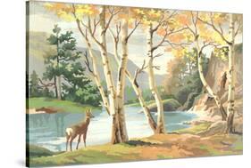 Paint by Numbers, Autumn Scene-null-Stretched Canvas