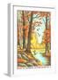 Paint by Numbers, Autumn Scene-Found Image Press-Framed Giclee Print