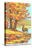 Paint by Numbers, Autumn Scene-Found Image Press-Stretched Canvas