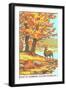 Paint by Numbers, Autumn Scene-Found Image Press-Framed Giclee Print