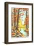 Paint by Numbers, Autumn Scene-Found Image Holdings Inc-Framed Photographic Print