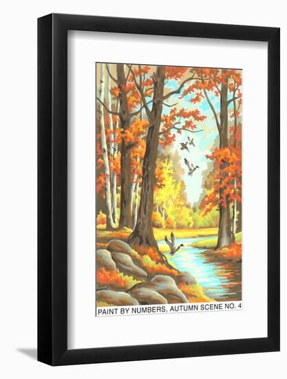 Paint by Numbers, Autumn Scene-Found Image Holdings Inc-Framed Photographic Print