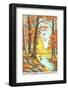 Paint by Numbers, Autumn Scene-Found Image Holdings Inc-Framed Photographic Print