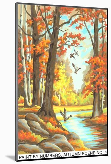 Paint by Numbers, Autumn Scene-Found Image Holdings Inc-Mounted Photographic Print