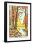 Paint by Numbers, Autumn Scene-Found Image Holdings Inc-Framed Photographic Print