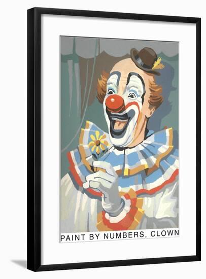 Paint by Numbers, Clown-Found Image Press-Framed Giclee Print