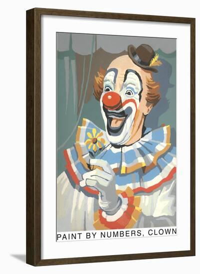 Paint by Numbers, Clown-Found Image Press-Framed Giclee Print