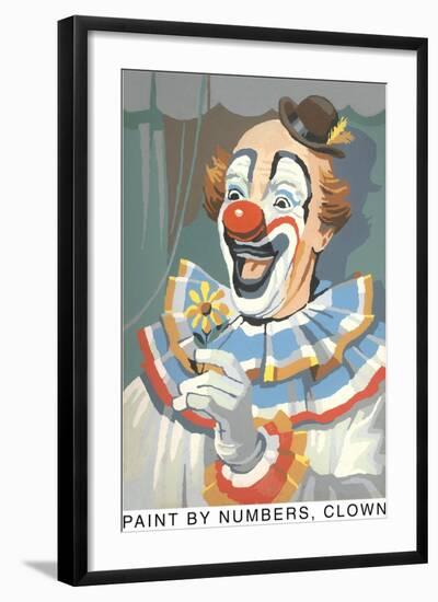 Paint by Numbers, Clown-Found Image Press-Framed Giclee Print