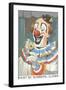 Paint by Numbers, Clown-Found Image Press-Framed Giclee Print