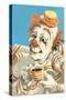 Paint by Numbers Coffee Clown-null-Stretched Canvas