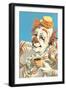 Paint by Numbers Coffee Clown-Found Image Press-Framed Giclee Print
