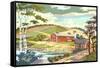 Paint by Numbers, Farm Scene Number One-null-Framed Stretched Canvas