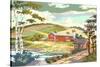 Paint by Numbers, Farm Scene Number One-null-Stretched Canvas