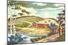 Paint by Numbers, Farm Scene Number One-null-Mounted Art Print