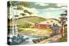 Paint by Numbers, Farm Scene Number One-null-Stretched Canvas