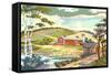 Paint by Numbers, Farm Scene Number One-null-Framed Stretched Canvas