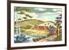 Paint by Numbers, Farm Scene Number One-null-Framed Art Print