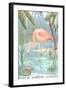 Paint by Numbers, Flamingo-null-Framed Art Print