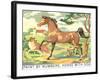 Paint by Numbers, Horse with Dog-Found Image Press-Framed Giclee Print