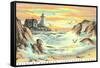 Paint by Numbers, Lighthouse Scene-null-Framed Stretched Canvas