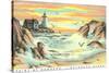 Paint by Numbers, Lighthouse Scene-null-Stretched Canvas